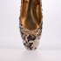 Sapatilha Bailarina Paet Dourado Prata Amarrao  4