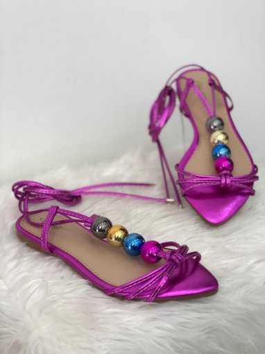 sandalia rasteira bolas