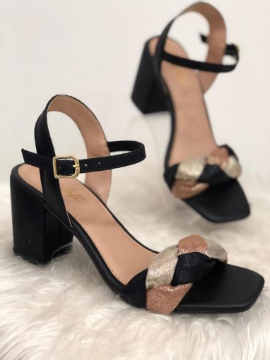 SANDÁLIA SALTO BLOCO 7CM