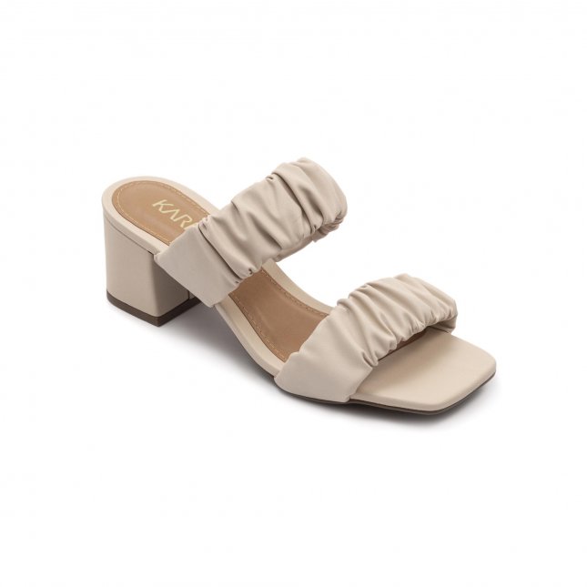 Mule Bico quadrado Soft Off White