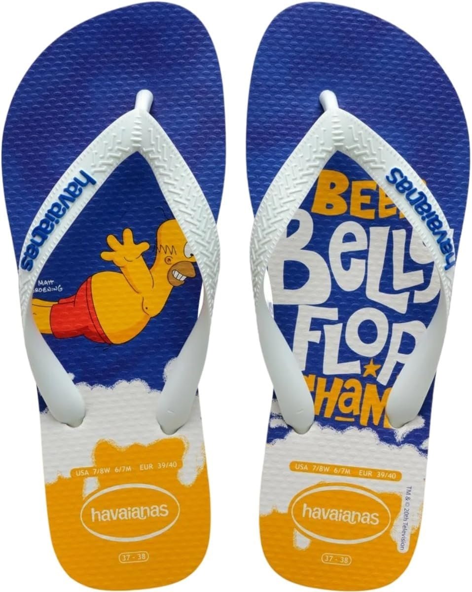 Sandali Donna Estive Chinelo Havaianas Bart Simpsons E Homer