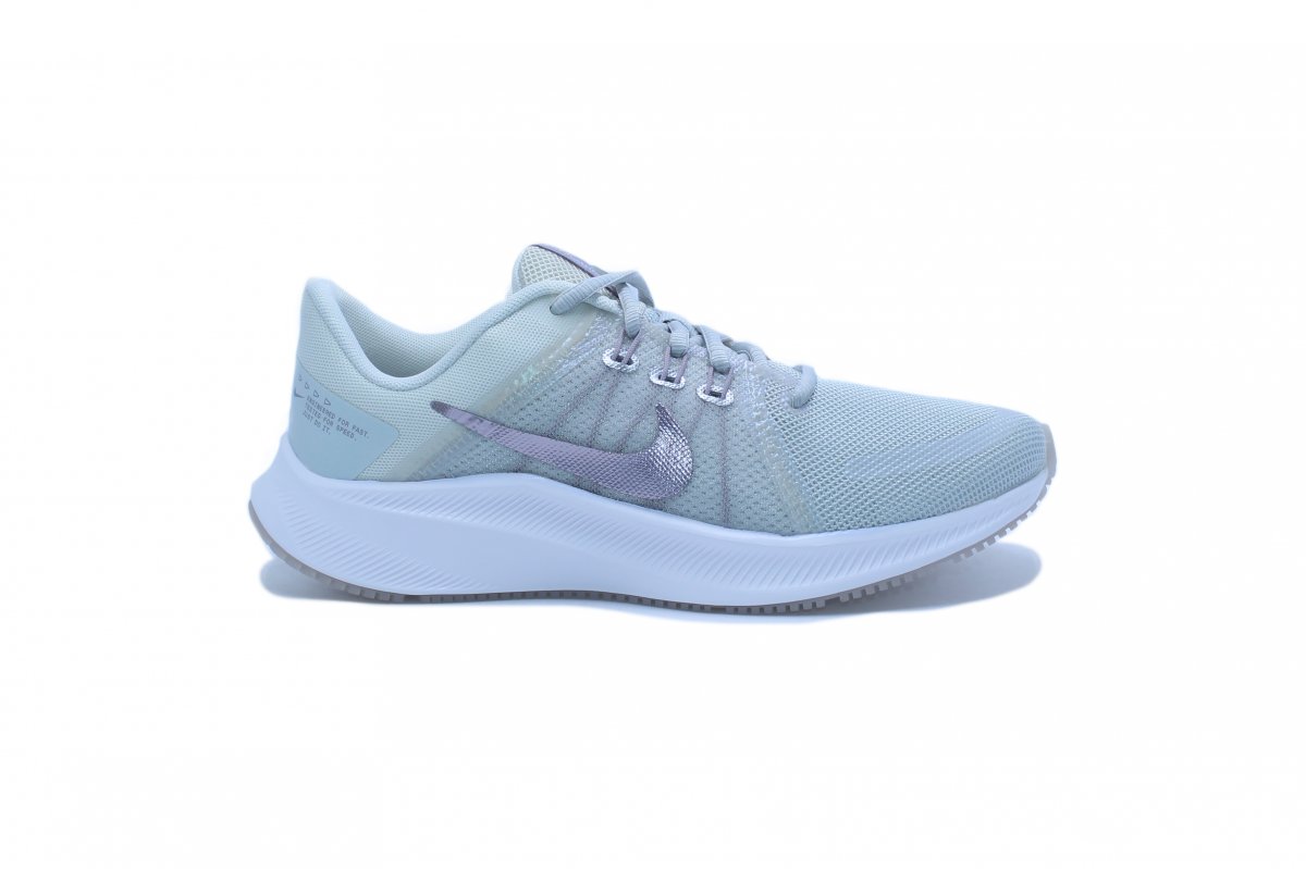 Tenis Nike Quest 4 Prm feminino branco+rosa+cinza, Nike, Tênis