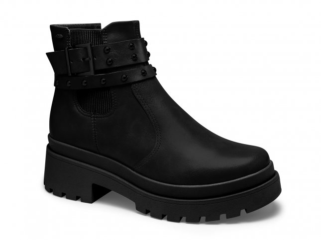 Bota Coturno Dakota Tratorada Feminina Preto Bota Coturno