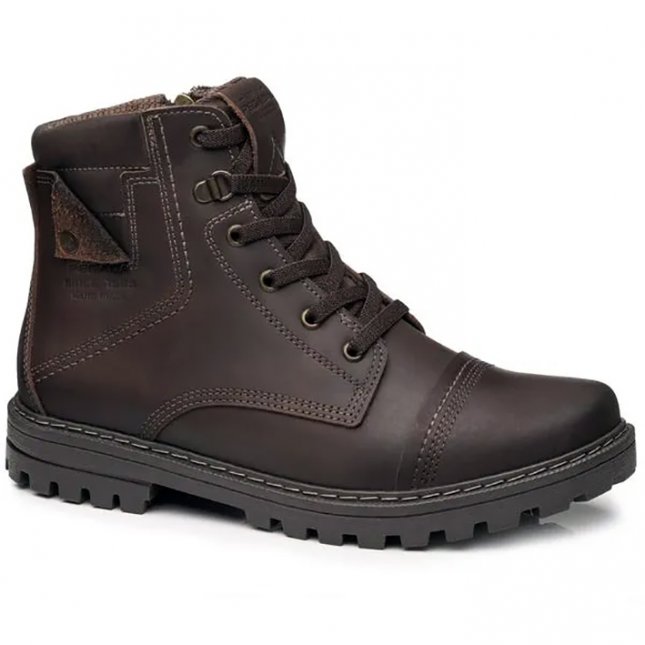 Bota Coturno De Couro Pegada 181507 Masculino