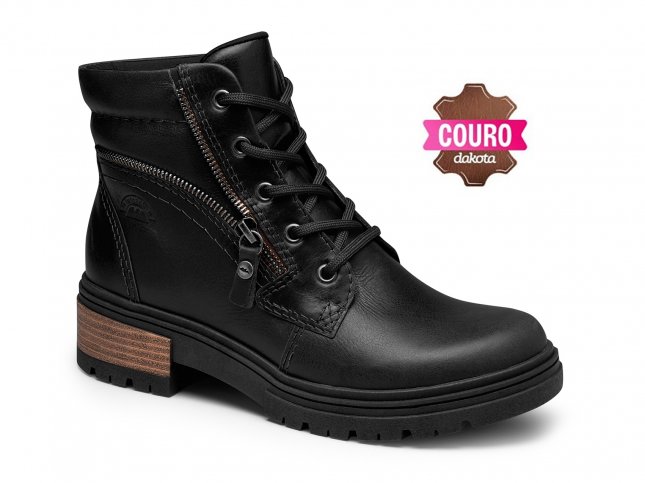 Bota Coturno Em Couro Dakota DA181 Feminino