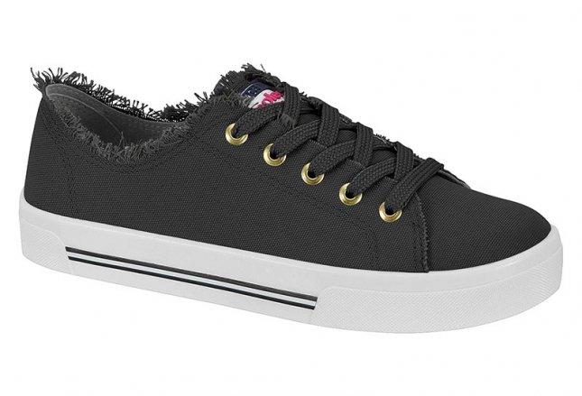 Tênis Feminino Moleca Casual TÃªnis Preto Moleca Tênis Moleca