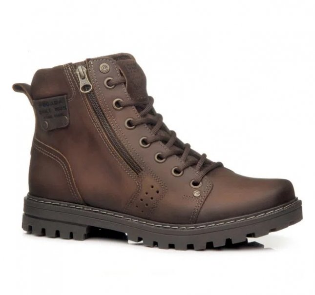 Coturno Da Pegada Masculino Bota Coturno De Couro Pegada 181504