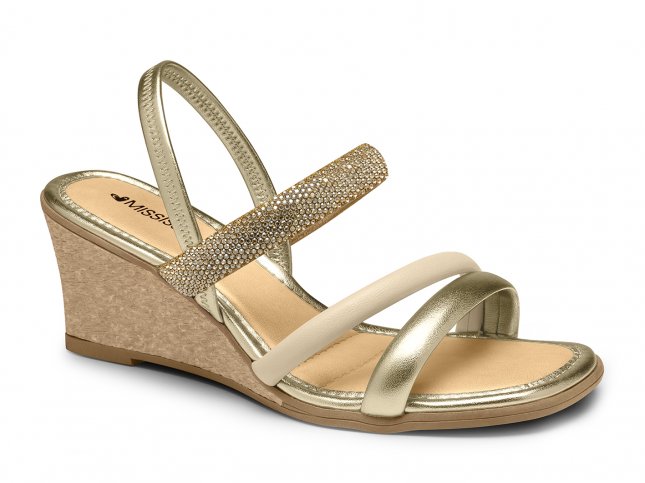 Sandália Anabela Mississipi Mb891 Feminino