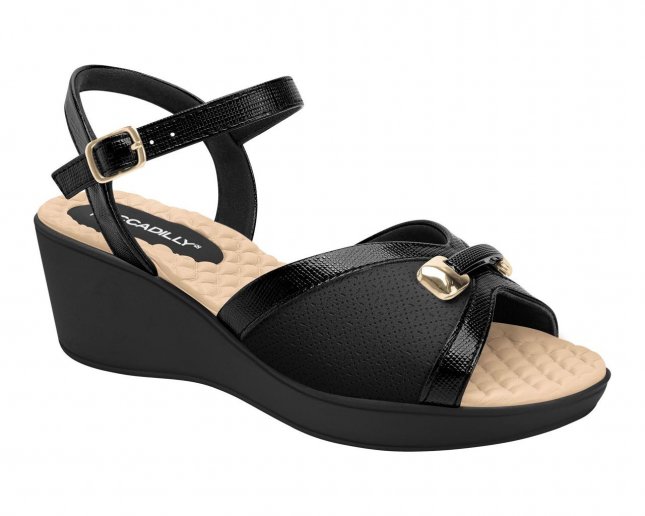 Sandália Feminina Piccadilly Sandalia Anabela Sandália Anabela