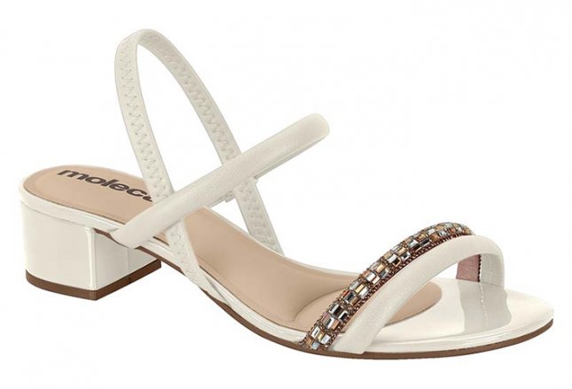 Sandália Salto Baixo Moleca 5259846 Feminino