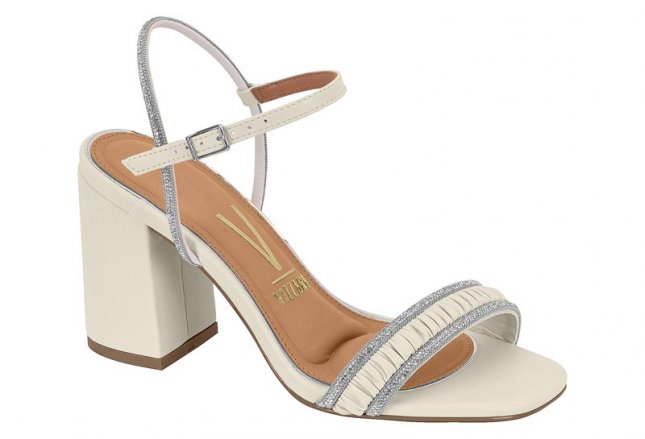 Salto Alto Sandalia Branca Alta Sandália Feminina Gisele Branca