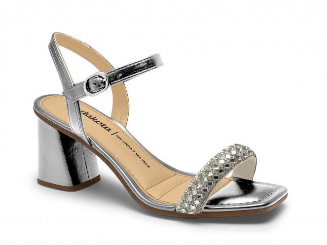 Sandália Salto Alto Social Dakota Y9764 Feminino