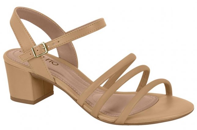 Sandália Salto Baixo Grosso Beira Rio 82461198 Feminino