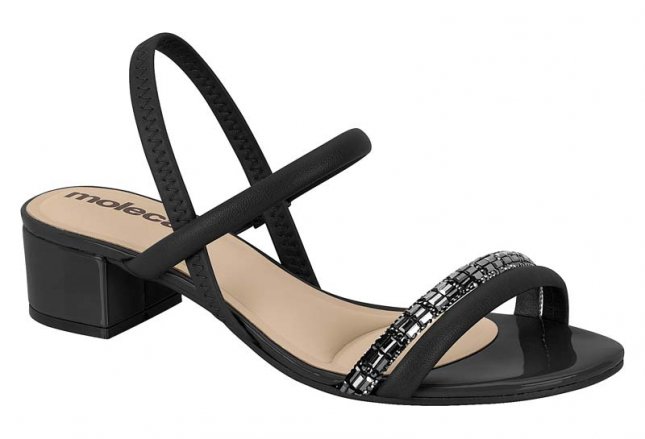 Sandália Salto Baixo Moleca 5259846 Feminino