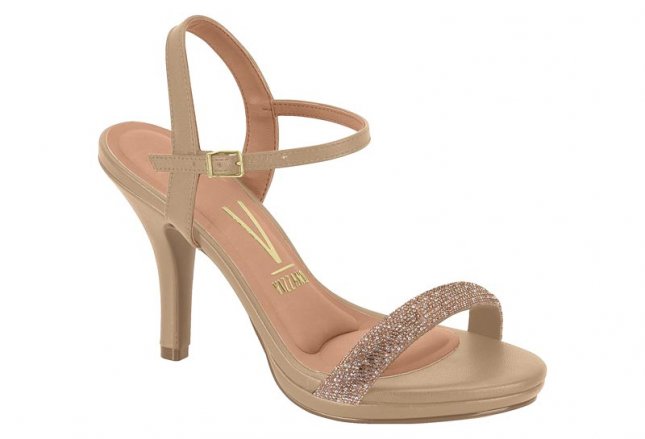 Sandália Salto Fino Strass Vizzano 62101039 Feminino
