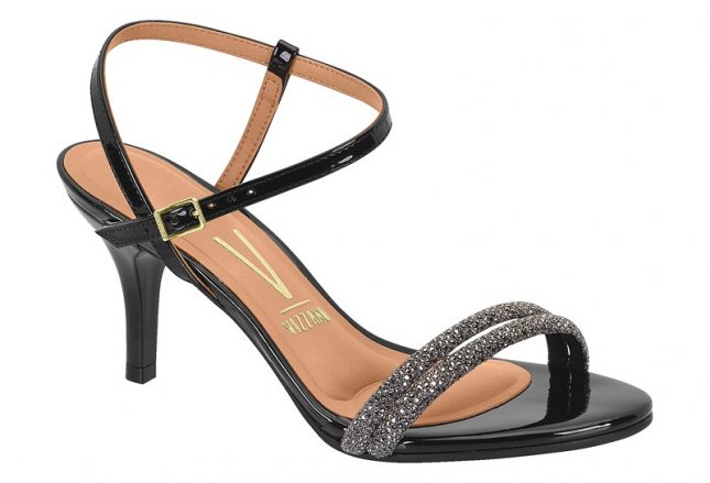 Sandália Salto Fino Strass Vizzano 6276477 Feminina