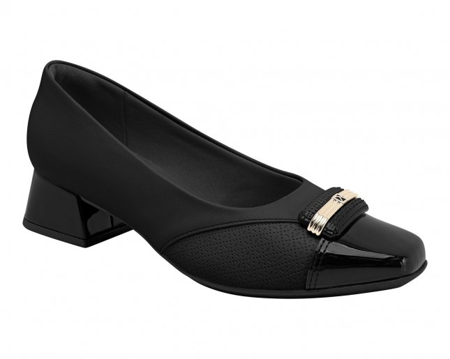 Sapato Scarpin Salto Grosso Piccadilly 160078 Feminino