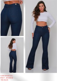 Calça Flare CalÇa Jeans Feminina Da Moda Calça Flare Cintura Alta