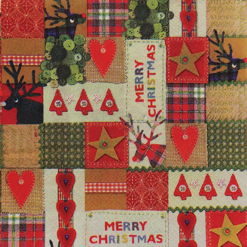 GUARDANAPOS MERRY BOX 20 PEÇAS 25X25CM