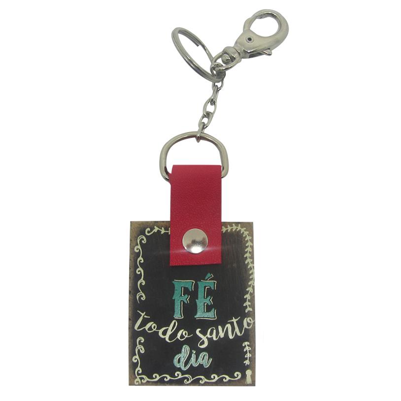 CHAVEIRO FÉ TODO SANTO DIA 6,5X5CM