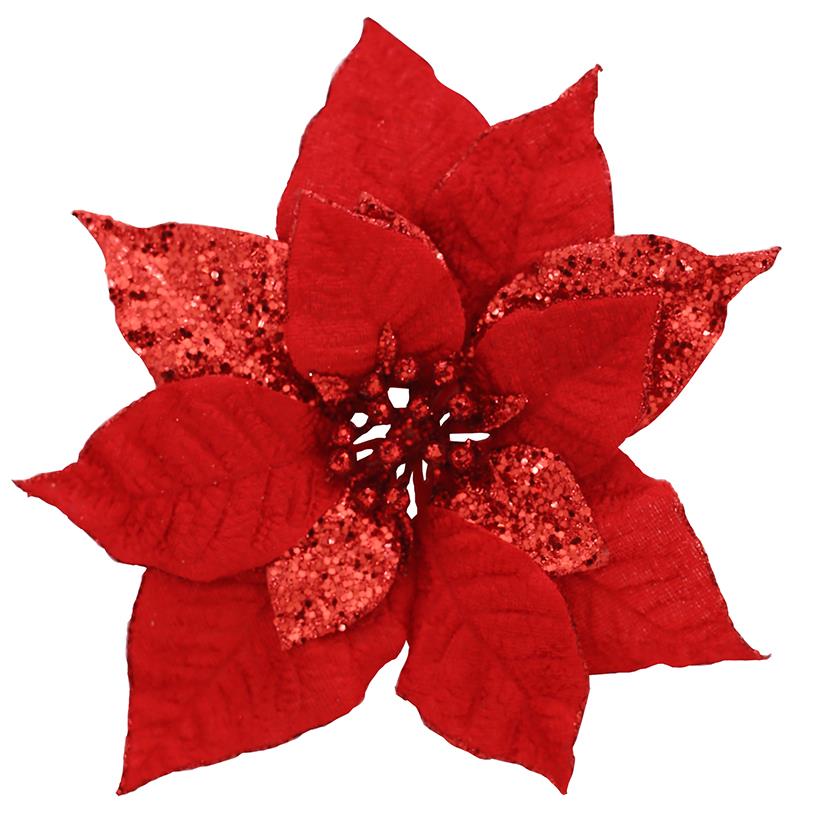PICK BICO PAPAGAIO GLITTER VERMELHO 20CM