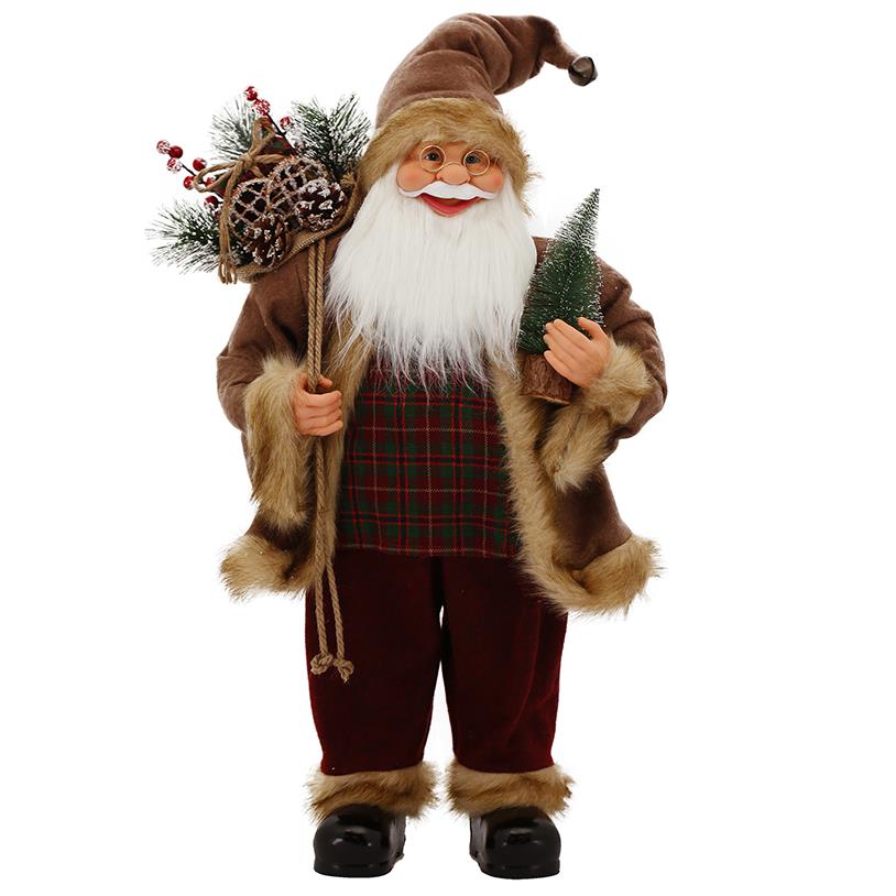 PAPAI NOEL ALPINO XADREZ 61CM