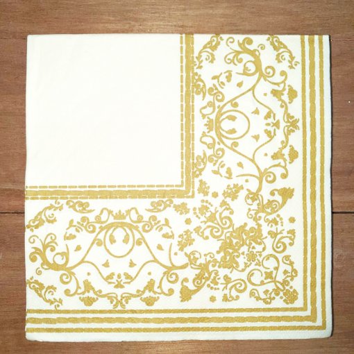 GUARDANAPOS CREME 33X33CM 20 PEÇAS