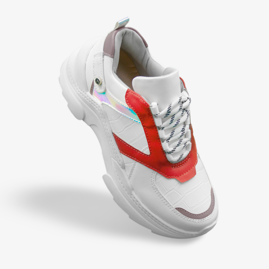 tenis chunky vermelho