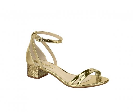 sandália de salto da moleca