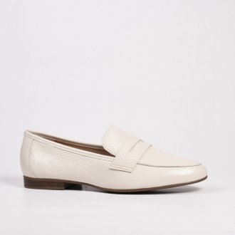 Loafer Branco Couro Texturizado 2