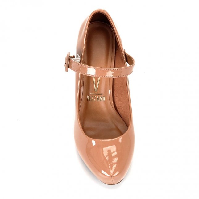 scarpin vizzano boneca meia pata bege