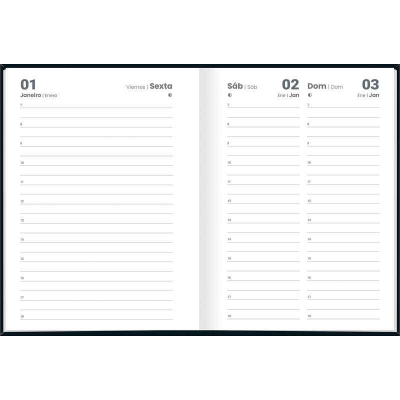 Agenda Executiva Espiral Diária 20 x 27,5 cm Spot Feminina 2027