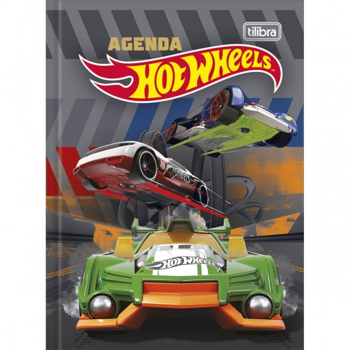 Agenda Escolar Costurada 2 Dias por Pgina Hot Wheels Permanente - Sortido