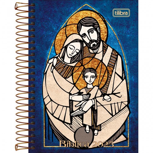 Agenda Espiral Diária 12,9 x 18,7 cm Bíblica 2025 Sortido