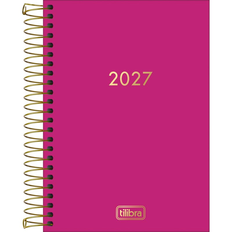 Agenda Executiva Espiral Diária 12,9 x 18,7 cm Napoli Feminina 2027