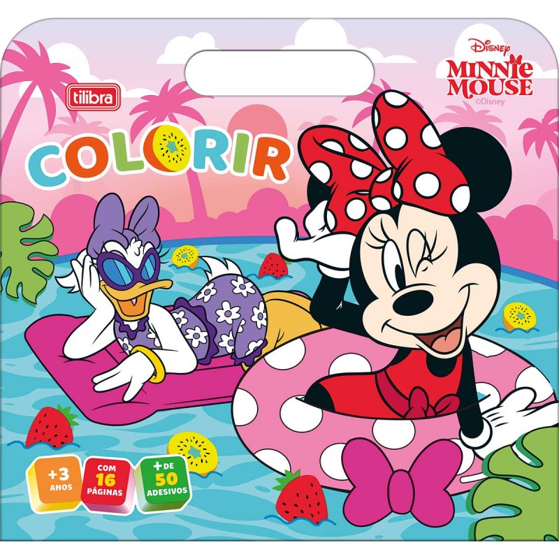 Álbum para Colorir Maleta Minnie 8 Folhas