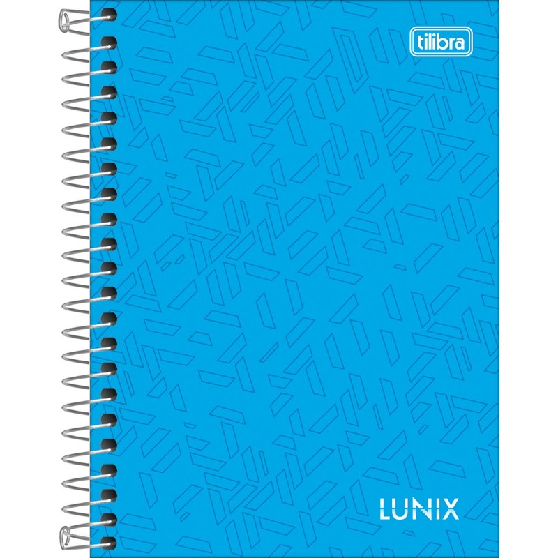 Caderno Quadriculado 7x7 mm Espiral Capa Dura Universitário Lunix