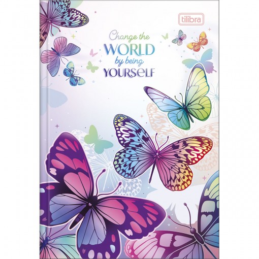 Caderno Brochura Capa Dura 1/4 Daisy 80 Folhas (Pacote com 5 unidades) - Sortido