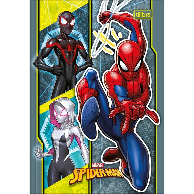 Caderno Brochura Capa Dura 1/4 Avengers 48 Folhas (Pacote com 5