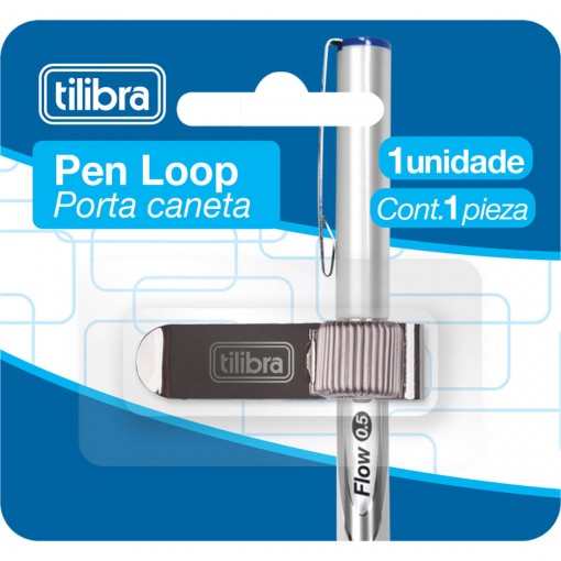 Pen Loop Prata - Clip Porta Caneta