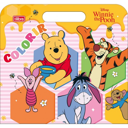 Álbum para Colorir Maleta Pooh 8 Folhas