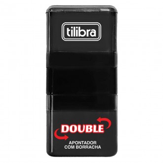 Apontador 1 Furo com Depósito e Borracha Double 1