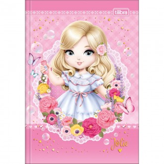 Caderno Brochura Capa Dura 1/4 Jolie 80 Folhas (Pacote com 5 unidades) - Sortido 1