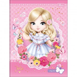 Caderno de Caligrafia Brochura Capa Dura Jolie 40 Folhas (Pacote com 5 unidades) - Sortido 1