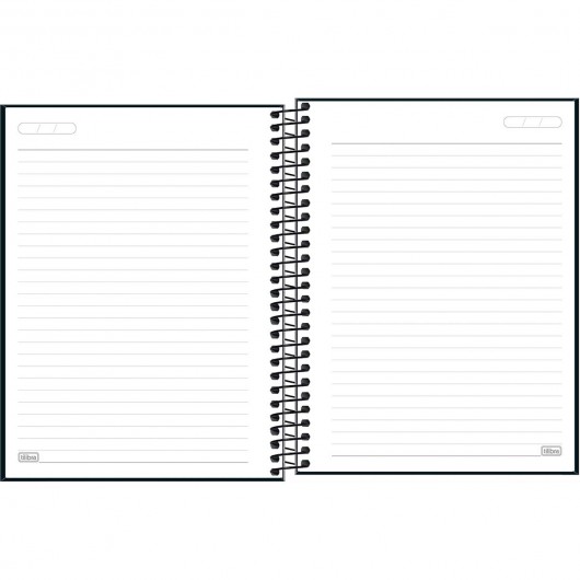 Imagem - Caderno Espiral Capa Dura Universitário 1 Matéria Zip Preto 80 Folhas