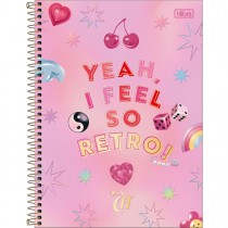 Imagem - Caderno Espiral Capa Dura Universitrio 16 Matrias Capricho 256 Folhas - Sortido