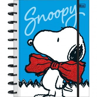 Caderno Tilidisco Capa Dura Universitário 10 Matérias Snoopy 160 Folhas 1