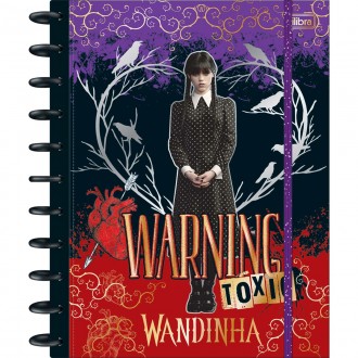 Caderno Tilidisco Universitário Connect 10 Matérias Wandinha 160 Folhas 1