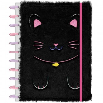 Caderno Universitário Tilidisco 10 Matérias Pelúcia Purrfect Cats 160 Folhas 1