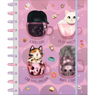 Caderno Universitário Tilidisco 10 Matérias Purrfect Cats 160 Folhas 1